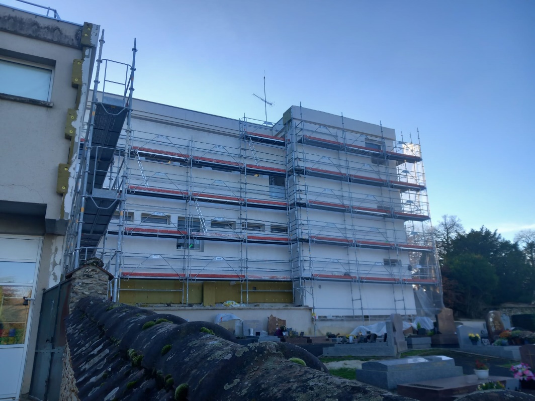 Installation d'échafaudages